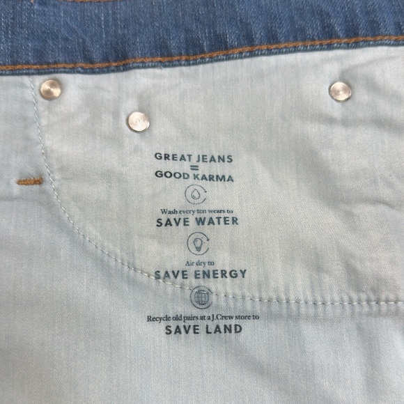 NWOT J.Crew High Waist Jean Shorts Plus Size 34 Distressed Denim Cutoff Stretchy - Picture 9 of 12